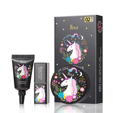 肌琳莎樱花独角兽彩妆套盒 温和滋润遮盖瑕疵均匀肤色 象牙白 15g+12g+8g+4.3g