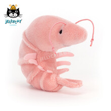 jellycat 美味海鲜大虾可爱公仔毛绒玩具睡觉小玩偶生日礼物 粉色 H6 X W8 CM