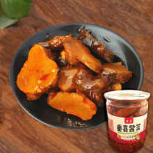 重喜湖北特产洋生姜酱洋姜农家开胃咸菜酱菜下饭菜黑洋姜瓶装500g 单瓶