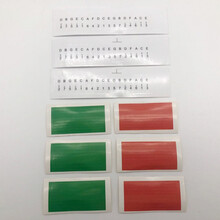 杉贝 SHANBEI 17音拇指琴音符贴红绿贴双手指琴音标贴纸kalimba卡林巴琴键贴抖音同款 透明音符贴+红绿贴(3份)