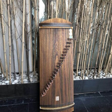 成人儿童 初学考级练习 表演奏便携125素面桐木小古筝琴21弦 90小桐木 标配