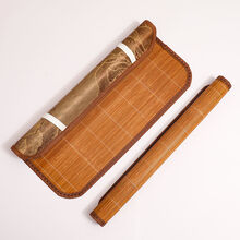 凉席枕套夏天碳化枕头套披片枕片枕席凉席枕披光滑枕头席子单个 凉席竹枕套背面冰藤2个装【不含枕芯】 40*60厘米