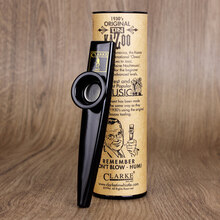 卡祖笛 英国Clarke克拉克卡祖笛金属kazoo吉他伴侣乐器定制款 小号【黑色-烤漆防锈】送礼包