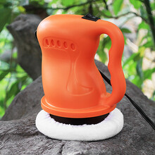 牧山 汽车抛光机打蜡机汽车用车载多功能打蜡工具12v美容刮痕修复封釉抛光轮 橙色