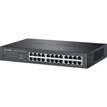 TP-LINK TL-SG2024D 24口全千兆桌面式Web网管VLAN隔离端口汇聚镜像监控交换机