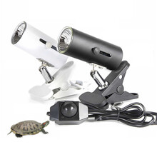 绿伴 乌龟晒背灯uvb灯全光谱太阳灯加温灯宠物加热灯泡uva晒龟灯 【普通款】长灯架+1个灯泡 【白色】