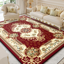 东升 欧式地毯客厅沙发书房飘窗卧室床头床边毯现代简约家用满铺加厚茶几毯 MG01R 1.6x2.3米 420v 加密加厚