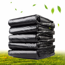 万迈（wanmai） 黑色大号中号垃圾袋酒店宾馆物业户外大垃圾桶垃圾袋 70*80  3丝50只