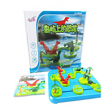 小乖蛋 圈套亲子互动益智教育棋类桌游专注力训练早教拼图游戏逻辑解题通关比赛玩具 岛屿上的恐龙