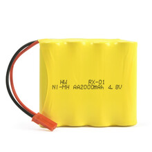 高倍率大容量儿童玩具车遥控汽车赛车充电电池组3.6V4.8V6V7.2V玩具车充电器配件 4.8V2000mah（JST接口 四节并排）