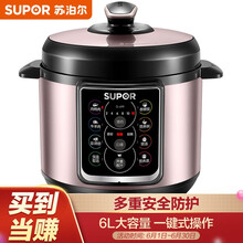 苏泊尔（SUPOR）电压力锅 智能预约 一锅双胆 高压锅家用 6L大容量一键开盖收汁 三种口感调节SY-60YC15