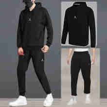耐克（NIKE）男装运动套装新款Air Jordan外套休闲连帽套头衫 休闲卫衣DA9861-010单件  S