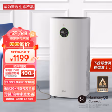 华为智选720空气净化器3s 8重全效疾速净化 专业除甲醛除异味除空气污染物 家用升级 雅致白