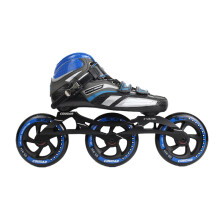 美洲狮（COUGAR） 美洲狮SR7轮滑鞋速滑鞋男女溜冰鞋成人竞速鞋儿童直排轮旱冰鞋 蓝色三轮速滑鞋 成年人40码