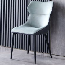 景彩 椅子北欧餐椅靠背椅酒店椅咖啡厅休闲椅餐桌椅洽谈接待椅 CY821绿色科技布