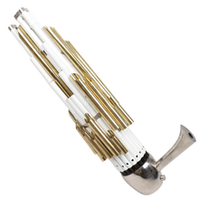 乐府诗（YUEFUSHI） 笙乐器专业21簧扩音笙圆笙活斗笙乐器初学者赠送笙配件笙盒包邮 21簧紫竹白色烤漆铜斗笙 D调