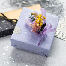 TaTanice包装纸2张装 520情人节礼物礼品包装纸鲜花纸 璀璨云龙纸紫色