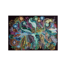 MO 西班牙诺埃米生命自然系列《蓝色》丙烯画 原作无框 卧室餐厅客厅沙发电视背景墙挂画