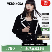 VEROMODAVero Moda新款机车拼接皮衣女|322110012 S57黑色 XS