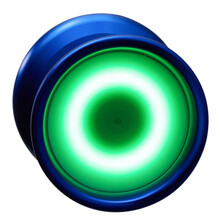 克雷格（KELEIGE）悠悠球Y02铝合金 男孩溜溜球yoyo球儿童动漫玩具 天空蓝发光