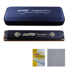 敦煌 东方鼎Easttop24孔C调口琴复音重音回音系列口琴成年人演奏初学入门口琴 T2406K  C调