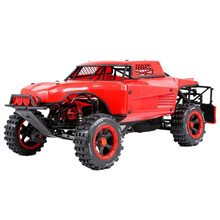 油动汽油遥控车1:5大型短卡越野车 baja 5ts燃油烧油车 36CC发动机 专业RC模型车 BJ5TS沙漠短卡（红色） 模型高配版