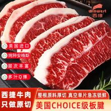 西捷美国进口choice级原切板腱牛排谷饲雪花牡蛎肉900g 冷冻牛肉生鲜