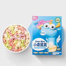 小鹿蓝蓝 三只松鼠旗下品牌 婴幼儿有机蝴蝶面200g 婴幼儿辅食无添加盐冻干果蔬添加无色素