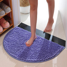 羽起门口地垫门垫吸水脚垫卫生间进门地垫卧室厕所浴室防滑垫家用 雪青 40*60（两条装）