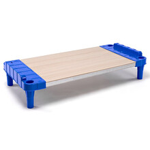 幼儿园床儿童床专用通铺床早教 小学生通用床叠加塑料加厚木板床午休床叠叠床 B款120cm