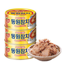 东远金枪鱼泡菜味罐头方便即食韩国进口食品150g 3罐