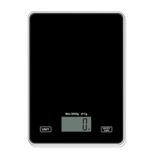 TAIZA 称重厨房秤电子秤克称 烘焙秤家用称重电子秤食物称克秤 小天平台秤迷你秤 黑色 5kg/1g 钢化玻璃