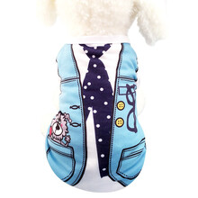 宠物狗狗猫咪衣服春夏装薄款夏季背心可爱夏天小狗泰迪小型犬博美柯基比熊春秋 马甲领 XXL-胸围53CM（建议12-16斤）