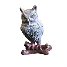 玩具鸟 实心仿真动物模型飞禽鸟类 天鹅大雁 老鹰 鹦鹉 猫头鹰儿童玩具 小号猫头鹰(灰)