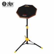 漢旗（HUN）架子鼓哑鼓套装12寸汉牌哑鼓垫练习打击板 R1黑色（带节拍器）+D支架