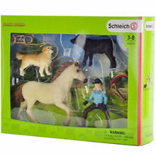 思乐Schleich 仿真动物模型骑马俱乐部套装礼盒 骑马礼盒套装42419
