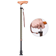 一期一会（ichigo ichie）日本品牌拐杖老人手杖可伸缩折叠铝合金拐棍 小三角助行器拐杖 AS-250BR茶色