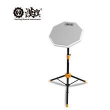 漢旗（HUN）架子鼓哑鼓套装12寸汉牌哑鼓垫练习打击板 灰色（无节拍器）+D支架