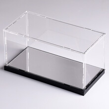 凌智 定做亚克力展示盒拼装式模型卡通动漫LEGO防尘盒 23x12x12cm 白色底座