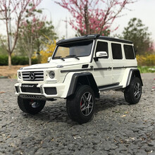 Almost Real似真 1:18 奔驰G500 4x4 平方 合金奔驰G G级汽车模型车模AR 白色
