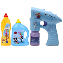 迪士尼电动泡泡机玩具防漏水儿童全自动吹泡泡机器冰雪奇缘照相机泡泡补充液 冰雪奇缘泡泡机+2000ML泡泡液