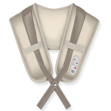 【大电机加强版】肩颈电动捶打按摩披肩颈椎按摩器颈部腰部肩部全身捶背器 经典灰