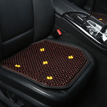 麦车饰 汽车坐垫夏季凉垫木珠单片座垫通风冰丝四季通用 适用于朗逸速腾宝来捷达途观迈腾别克英朗思域 木珠-黑色 1片装 四季通用