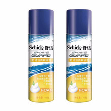 舒适（Schick）剃须泡沫剃须膏 手动剃须刀洁面刮胡泡沫 剃须啫喱 男士 洁面剃须多效210g*2支