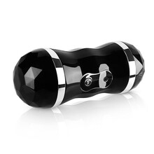 久爱全智能自动感应发声互动双头互动电动飞机杯男用自慰器男口吸震动夹吸便携式玩具男性情趣性用品保密发货 双粉+口飞机杯 黑色电动款