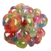 手捏球 压力减压球学生恶心玩具儿童捏捏球神器葡萄发泄球解压捏捏乐 彩珠款 6cm直径