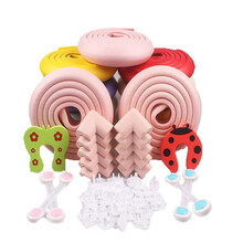 贝得力38件套儿童防撞条宝宝桌子包角抽屉锁门卡门塞插座防触电保护盖 38件套套装（草绿)