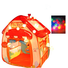 儿童帐篷室内面包房子宝宝游戏屋蒙古包儿童小房子内公主女孩男孩分床神器户外过家家游戏屋 面包房子+6米彩灯