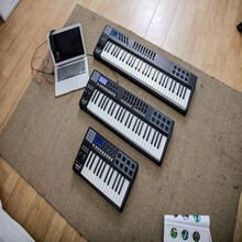 Worlde panda25/49/61键专业编曲键盘电音键盘音乐键盘midi控制器midi键盘 Panda49键高速CPU彩灯版
