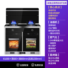 智能集成灶家用体感蒸烤箱臭氧消毒柜洗碗机一体灶官方 标努 1米独立蒸烤 【自动开合】 液化气  左右排烟
